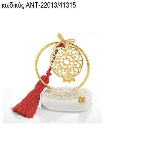 ΡΟΔΙ ΜΕ ΣΧΕΔΙΟ ΣΕ ΚΥΚΛΟ ΕΠΙΧΡΥΣΟ ΠΑΝΩ ΣΕ ΒΟΤΣΑΛΟ ΑΝΤ-22013/41315 