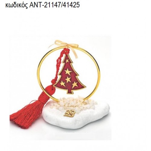 ΕΛΑΤΟ ΜΕ ΚΟΚΚΙΝΟ ΣΜΑΛΤΟ ΣΕ ΚΥΚΛΟ ΕΠΙΧΡΥΣΟ ΠΑΝΩ ΣΕ ΒΟΤΣΑΛΟ ΑΝΤ-21147/41425