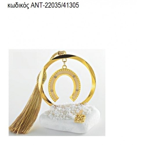 ΠΕΤΑΛΟ ΜΠΕΖ ΣΜΑΛΤΟ ΣΕ ΚΥΚΛΟ ΕΠΙΧΡΥΣΟ ΠΑΝΩ ΣΕ ΒΟΤΣΑΛΟ ΑΝΤ-22035/41305