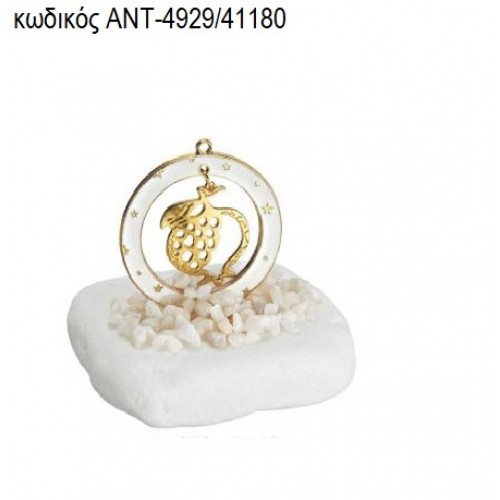 ΡΟΔΙ ΜΕΣΑ ΣΕ ΚΥΚΛΟ ΜΕ ΛΕΥΚΟ ΣΜΑΛΤΟ ΠΑΝΩ ΣΕ ΒΟΤΣΑΛΟ ΑΝΤ-4929/41180 