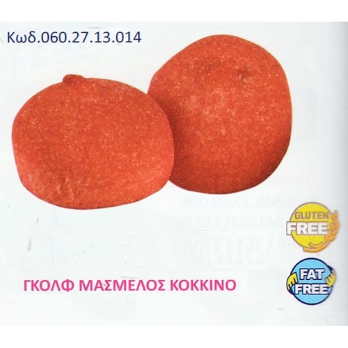 MARSHMALLOW GOLF BALLS ΧΡΩΜΑ ΚΟΚΚΙΝΟ 900γρ ΚΩΔ.0602713014