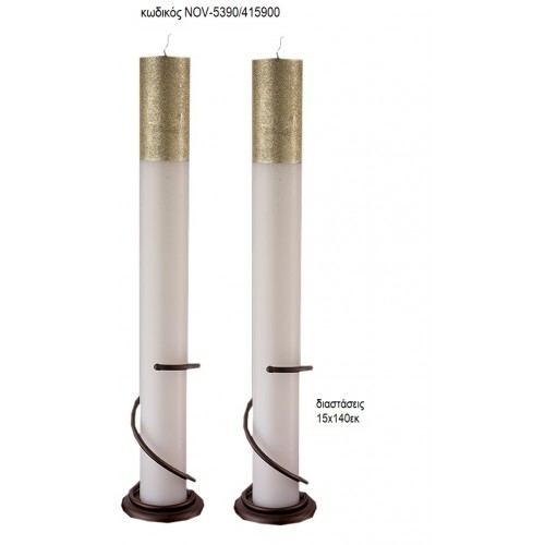 ΛΑΜΠΑΔΑ ΓΑΜΟΥ ΚΟΥΦΙΟ ΚΕΡΙ ΜΕ ΓΚΛΙΤΕΡ ΧΡΥΣΟ NOV-ΚΟΥΦΙΟ ΚΕΡΙ ΜΕ ΓΚΛΙΤΕΡ ΧΡΥΣΟ 5390/415900