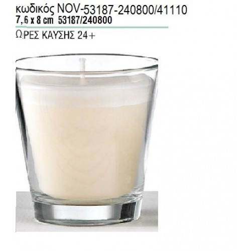 ΚΕΡΙ ΣΕ ΓΥΑΛΙΝΟ ΠΟΤΗΡΙ 7,6x8ΕΚ NOV-53187/240800/41110 ΚΕΡΙ ΣΕ ΓΥΑΛΙΝΟ ΠΟΤΗΡΙ 7,6x8ΕΚ NOV-53187/240800/41110