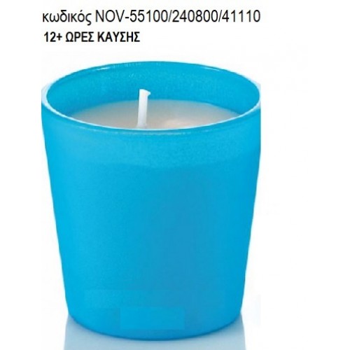 ΚΕΡΙ ΣΕ ΓΥΑΛΙΝΟ ΠΟΤΗΡΙ ΧΡΩΜΑ ΜΠΛΕ NOV-55100/240800/41110