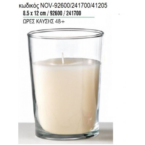 ΚΕΡΙ ΣΕ ΓΥΑΛΙΝΟ ΠΟΤΗΡΙ 8,5x12ΕΚ NOV-92600/241700/41205