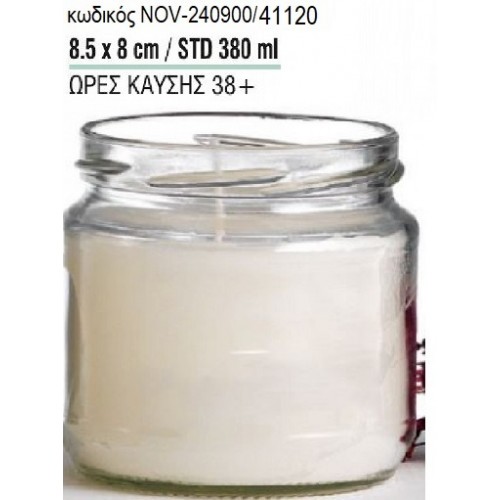 ΚΕΡΙ ΣΕ ΓΥΑΛΙΝΟ ΠΟΤΗΡΙ 8,5x8ΕΚ NOV-240900/41120