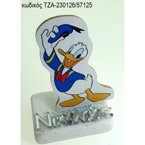 ΝΤΟΝΑΛΝΤ DONALD ΞΥΛΙΝΟ ΚΟΠΤΙΚΟ ΚΑΙ ΟΝΟΜΑ ΑΣΗΜΙ ΠΛΕΞΙΓΚΛΑΣ ΠΑΝΩ ΣΕ ΜΑΡΜΑΡΟ ΤΖΑ-230126/57125
